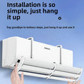 Transparant airconditioner windscherm met verstelbare luchtdeflector voor wandairco zonder boren