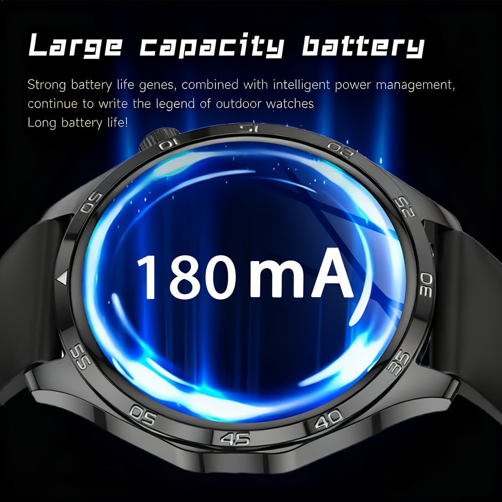 Smartwatch voor heren en dames met Bluetooth bellen, fitness tracker, sportmodi en siliconen band