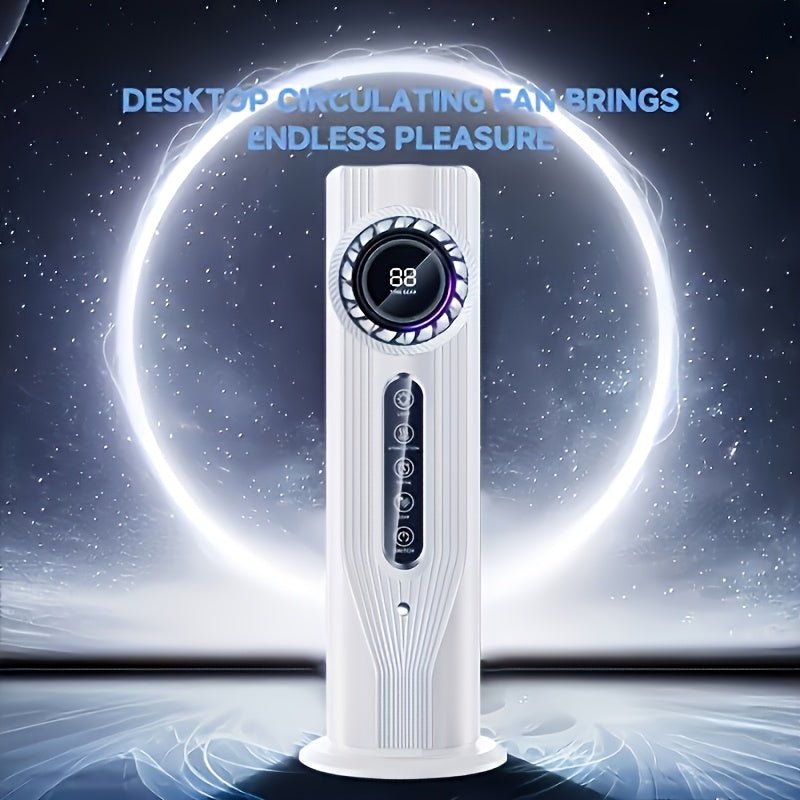Draagbare USB aircooler met luchtbevochtiger, timer, LED-verlichting en zes snelheden voor thuis en kantoor