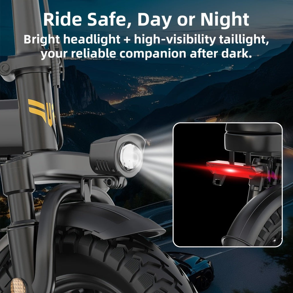 NINEDAY Opvouwbare Elektrische Fiets 250W - Spotlights shopping