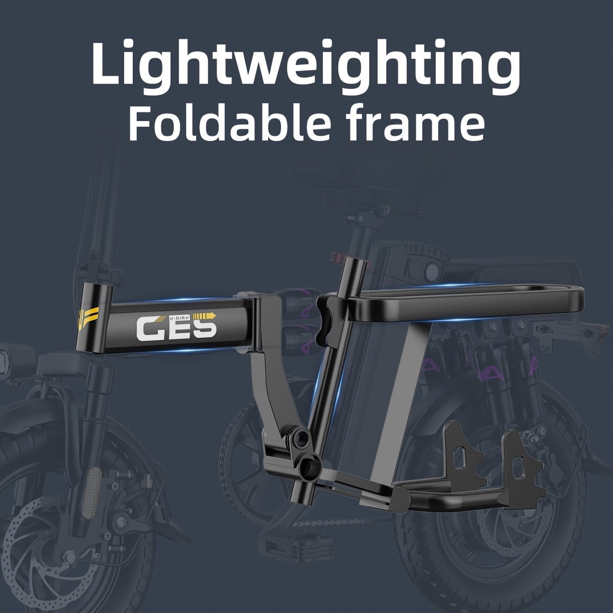 NINEDAY Opvouwbare Elektrische Fiets 250W - Spotlights shopping