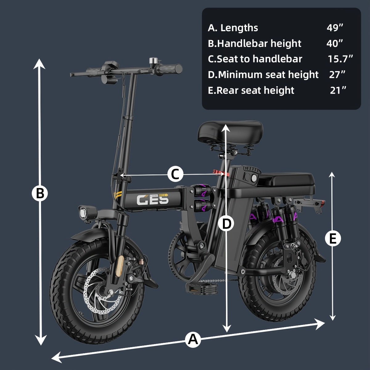 NINEDAY Opvouwbare Elektrische Fiets 250W - Spotlights shopping