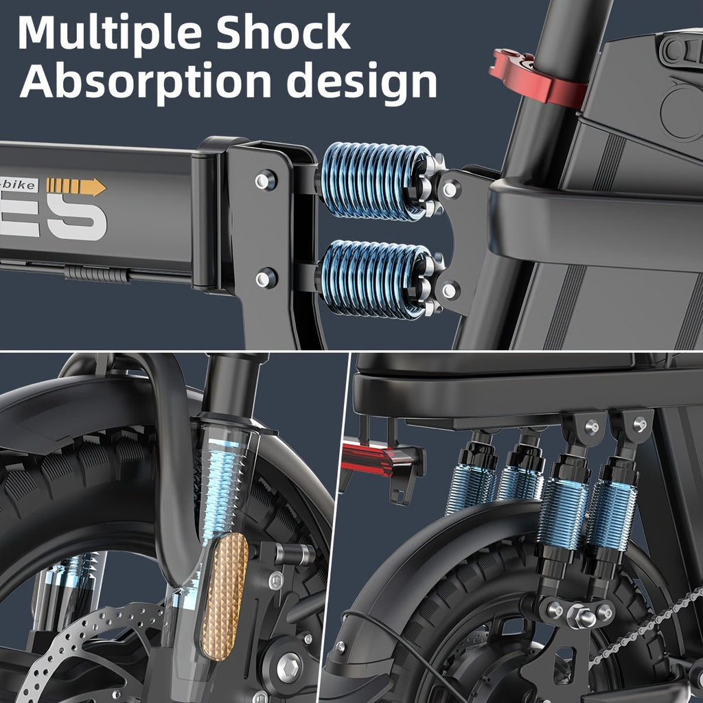 NINEDAY Opvouwbare Elektrische Fiets 250W - Spotlights shopping
