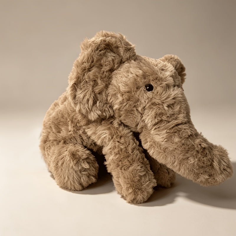 Zachte olifant knuffel met schattig cartoonontwerp