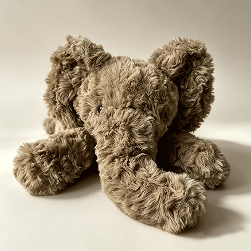 Zachte olifant knuffel met schattig cartoonontwerp