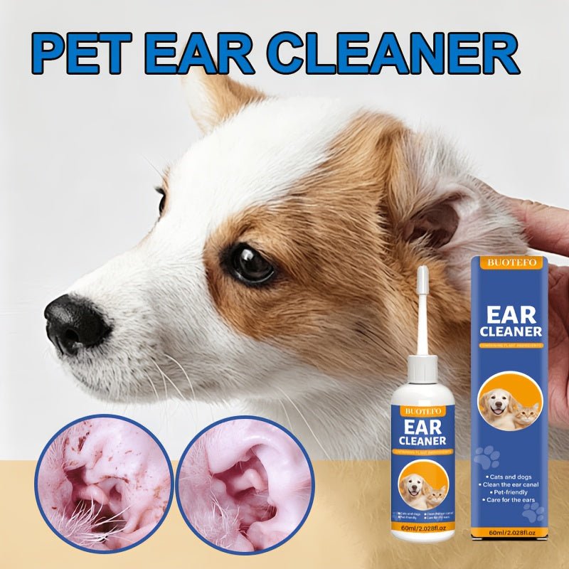 Oorreiniger voor Hond & Kat 60 ml – Met Natuurlijke Extracten - Spotlights shopping