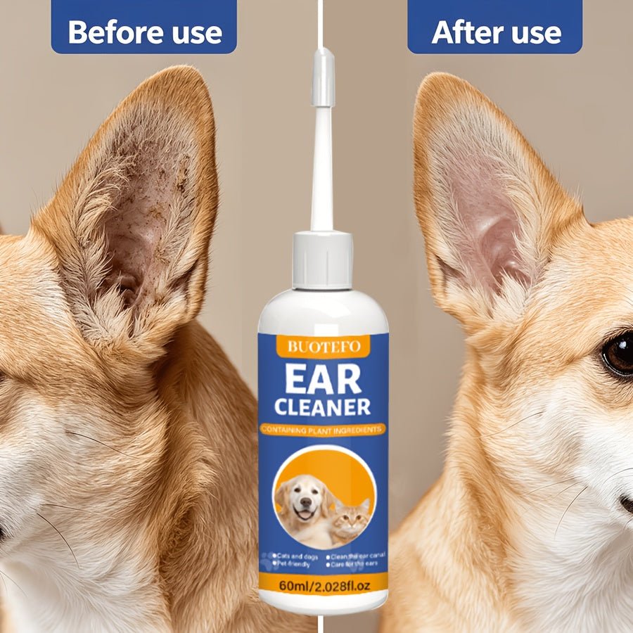 Oorreiniger voor Hond & Kat 60 ml – Met Natuurlijke Extracten - Spotlights shopping