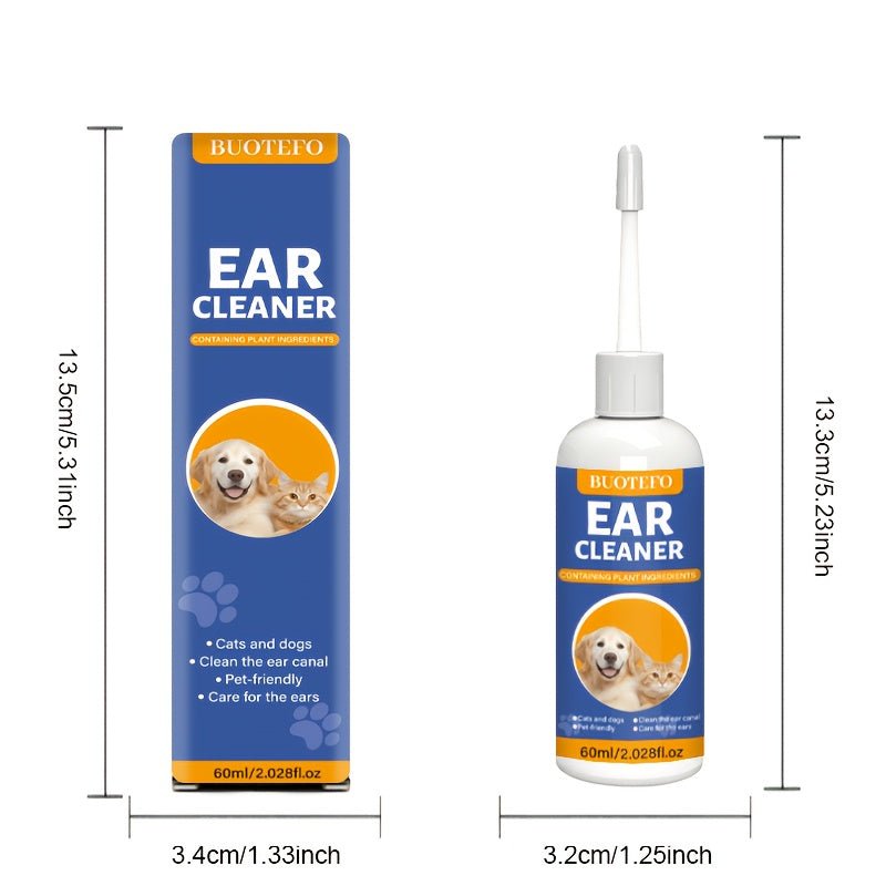 Oorreiniger voor Hond & Kat 60 ml – Met Natuurlijke Extracten - Spotlights shopping