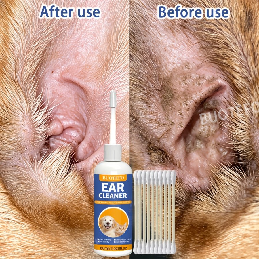 Oorreiniger voor Hond & Kat 60 ml – Met Natuurlijke Extracten - Spotlights shopping