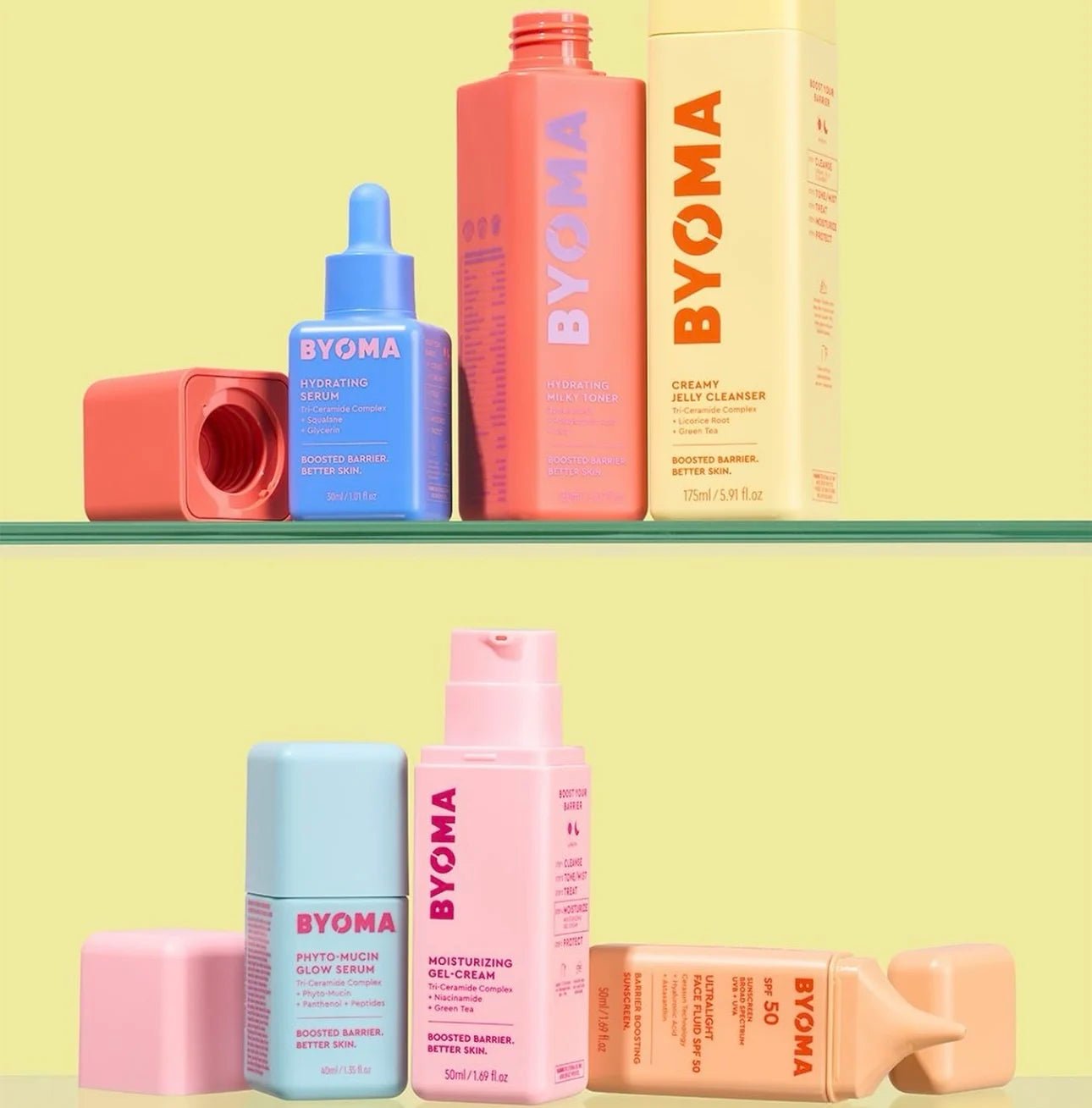 Original Boost Barrier Gentle Better Essence Skincare BYOMA Phyto-Mucin Glow Serum Hydrating Recover Oil Moisturizing Gel-Cream - Spotlights shopping