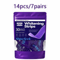 Paarse tandstrips 14 stuks voor tandverzorging