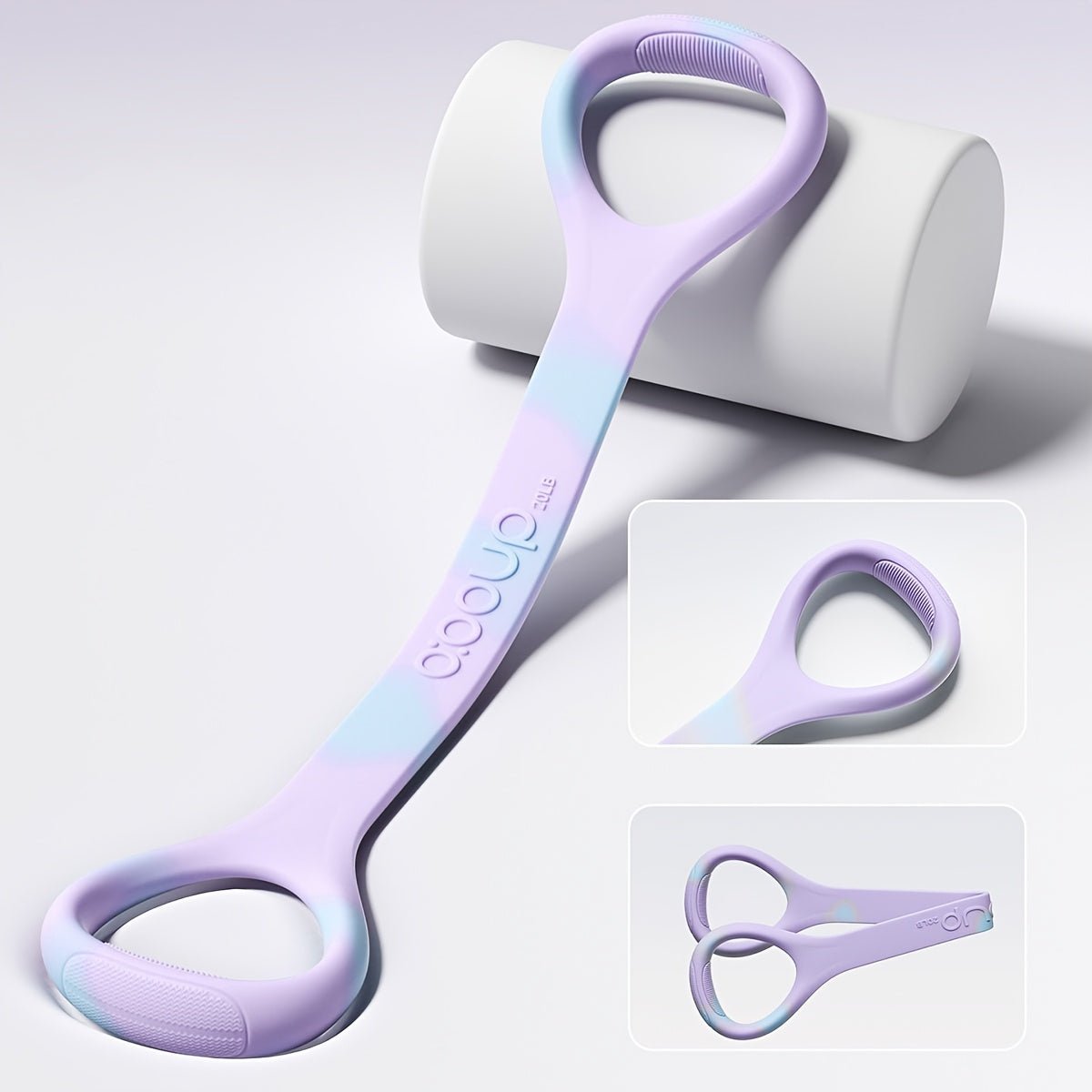 Pilates weerstandsband met lus en antislip siliconen grip voor yoga, stretching en krachttraining