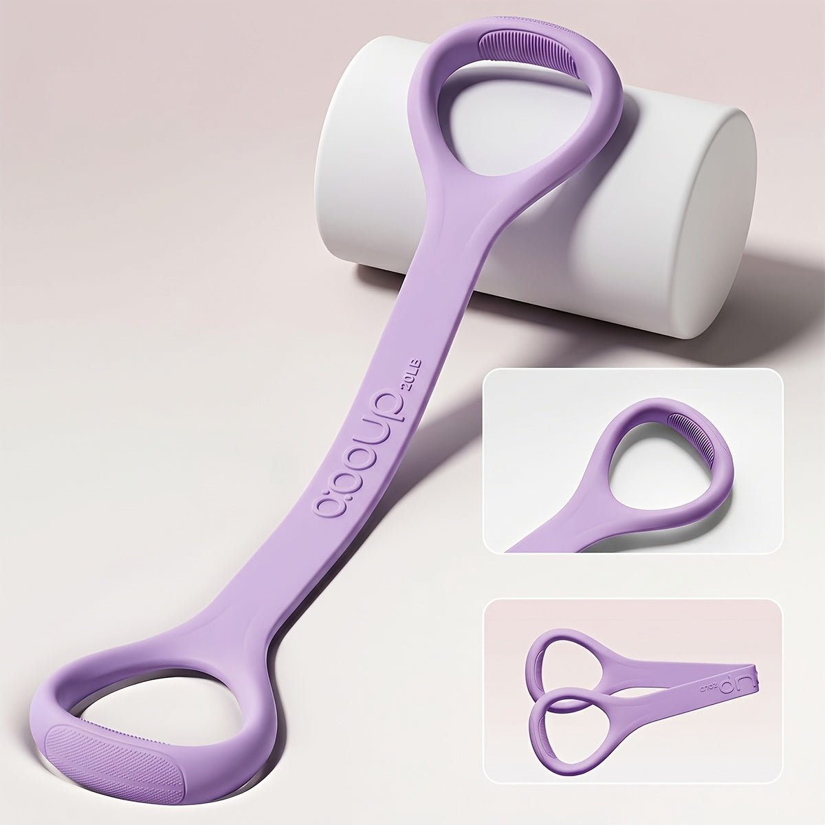 Pilates weerstandsband met lus en antislip siliconen grip voor yoga, stretching en krachttraining