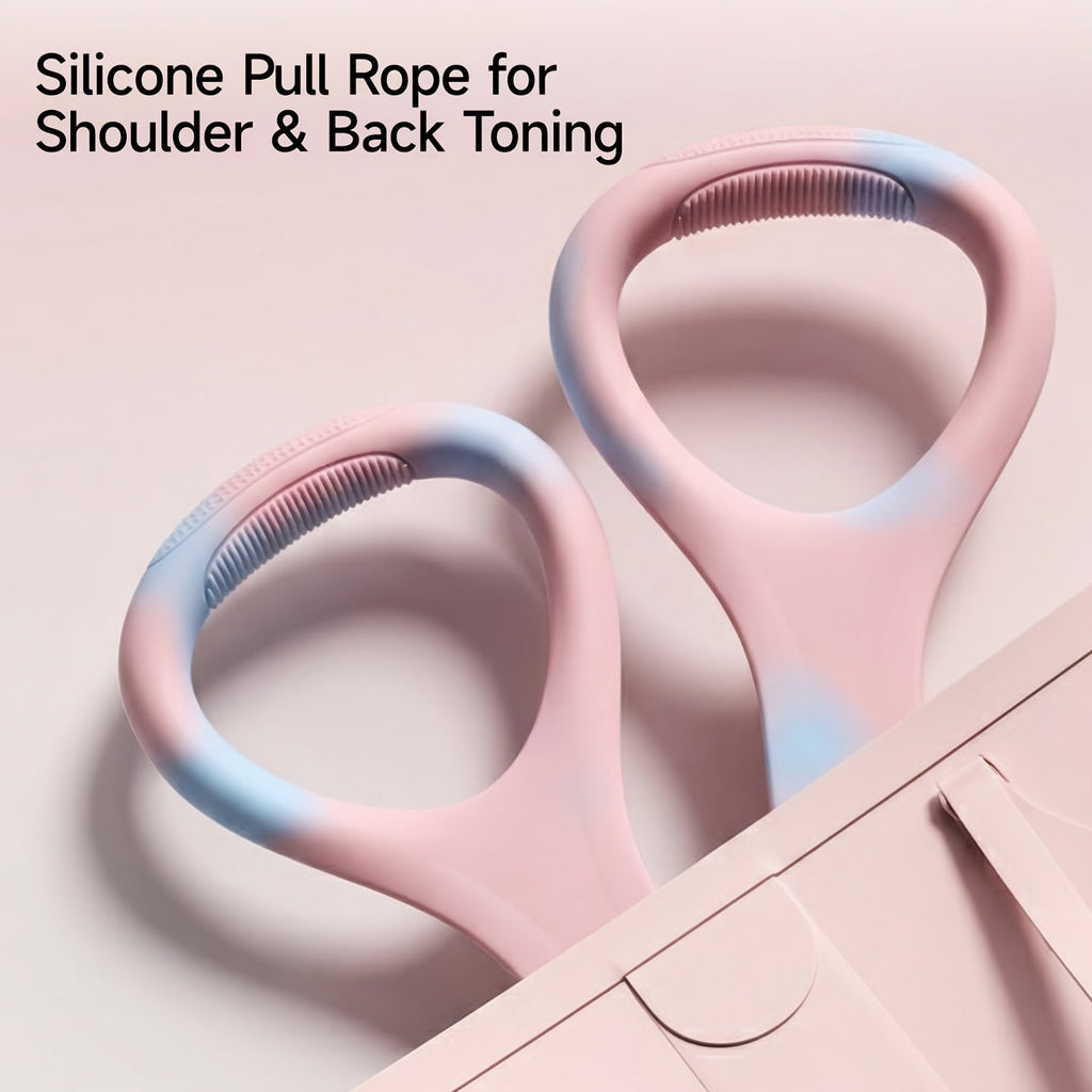 Pilates weerstandsband met lus en antislip siliconen grip voor yoga, stretching en krachttraining