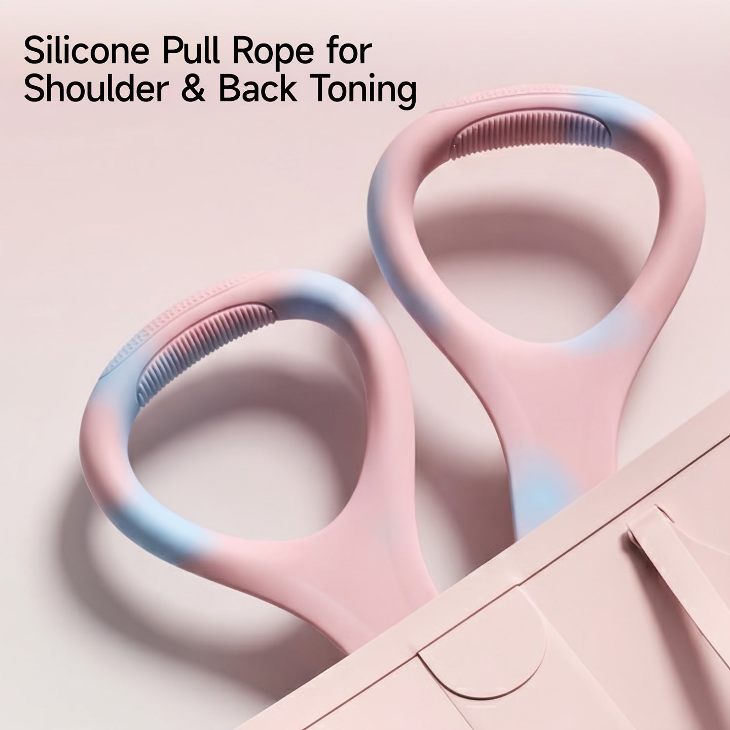 Pilates weerstandsband met lus en antislip siliconen grip voor yoga, stretching en krachttraining
