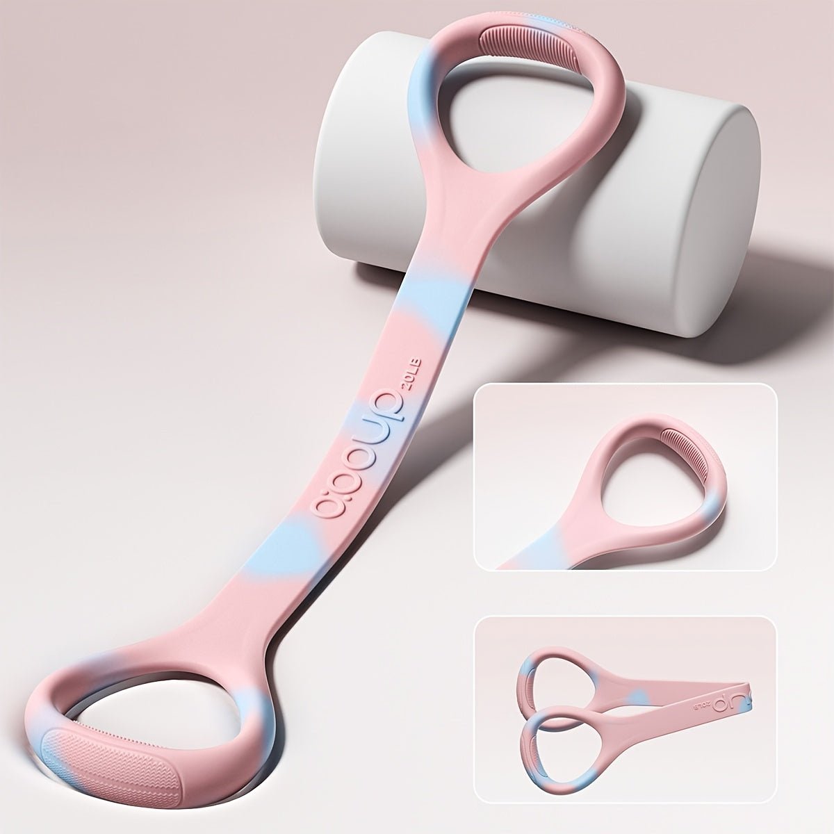 Pilates weerstandsband met lus en antislip siliconen grip voor yoga, stretching en krachttraining
