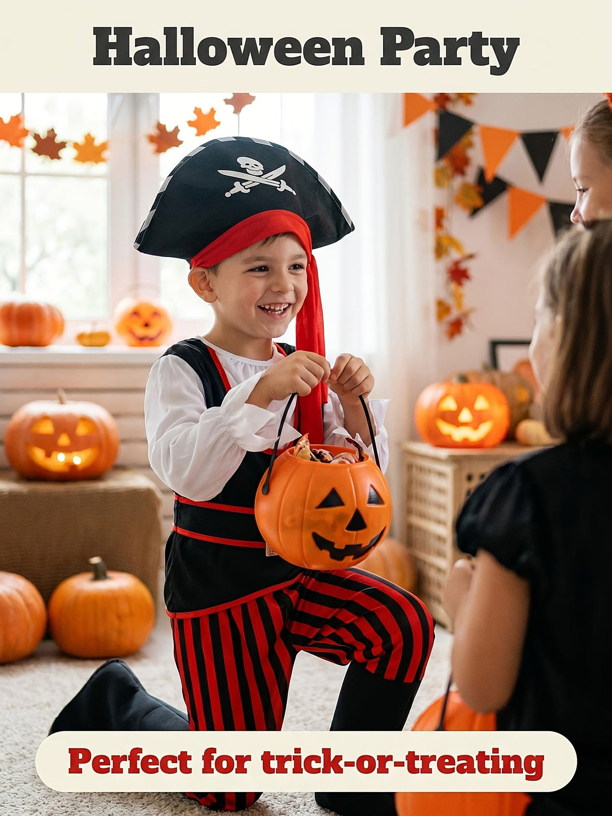 Piratenkostuum voor kinderen voor Halloween en verkleedfeesten