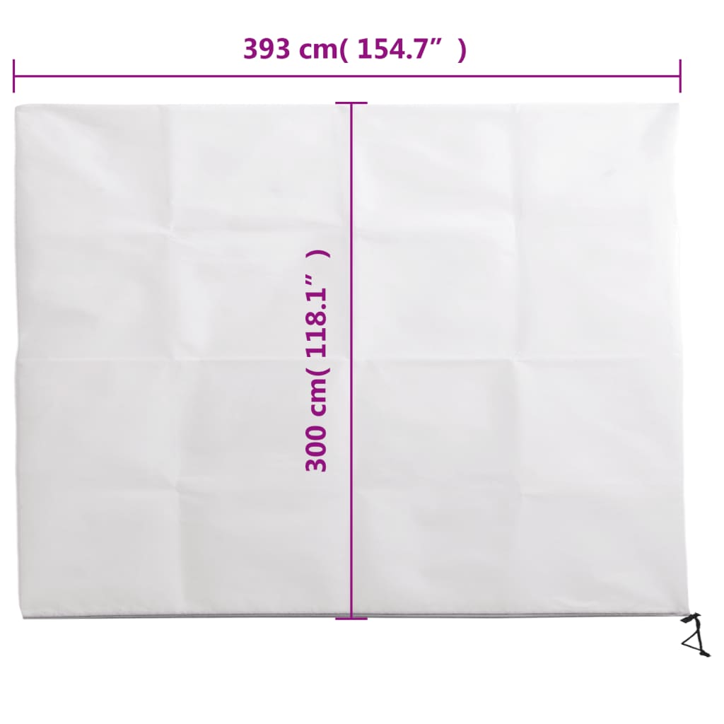 Plantenhoezen met Rits en Trekkoord – 4 Stuks Winterbescherming 3,93 x 3 m - Spotlights shopping