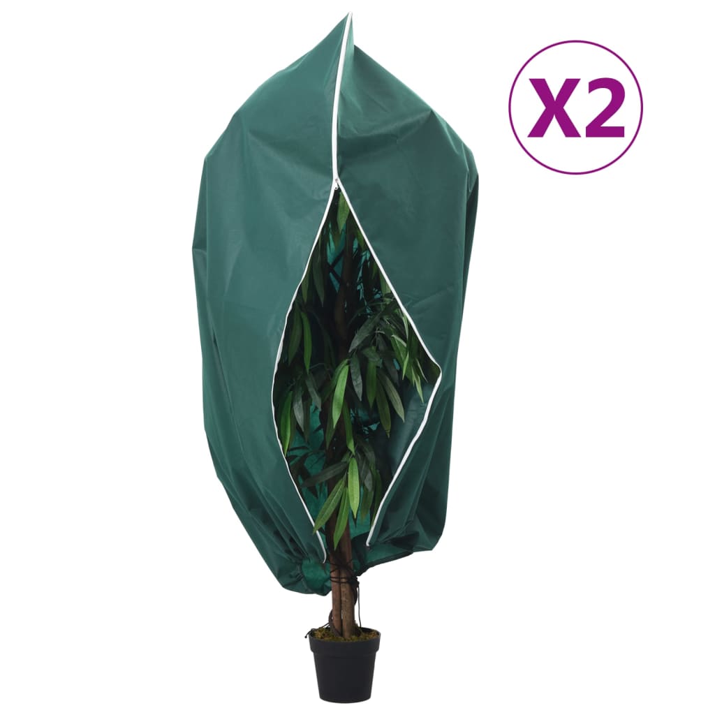 Plantenhoezen met Rits en Trekkoord – 4 Stuks Winterbescherming 3,93 x 3 m - Spotlights shopping