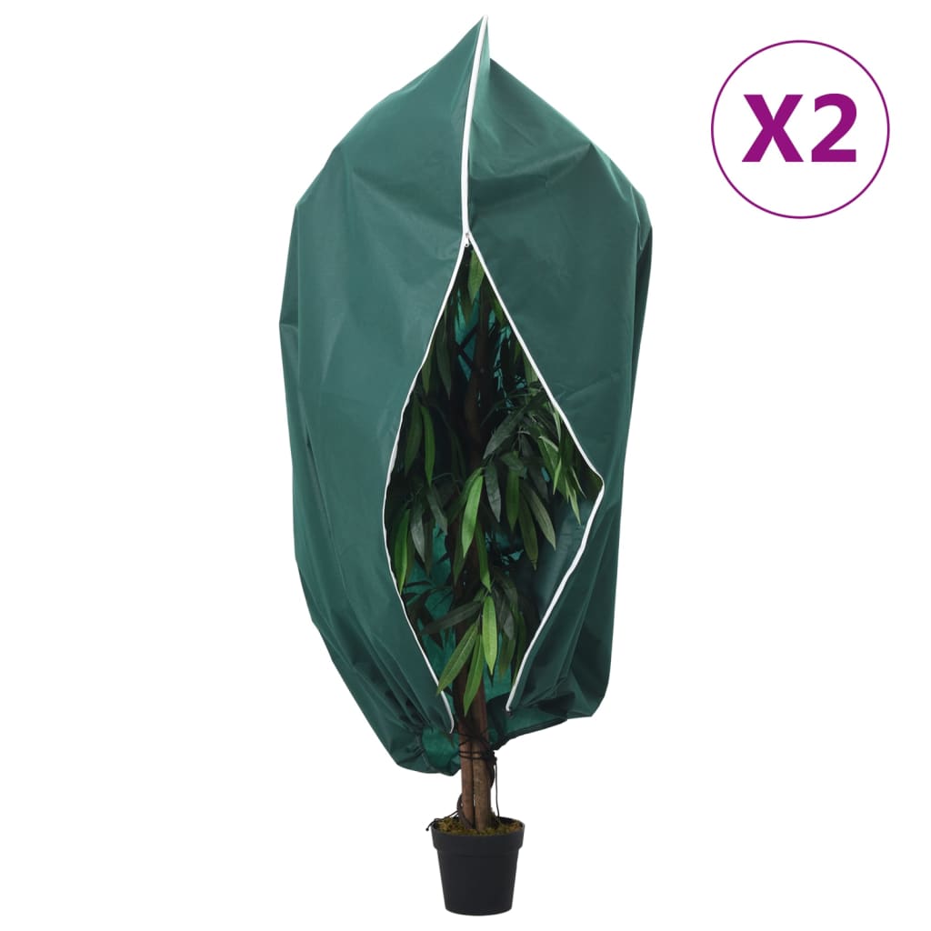 Plantenhoezen met Rits en Trekkoord – 4 Stuks Winterbescherming 3,93 x 3 m - Spotlights shopping