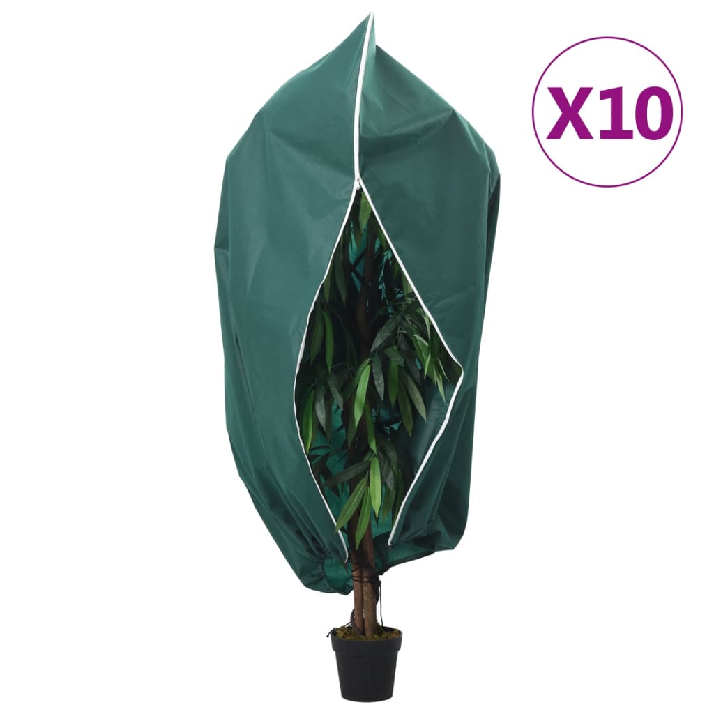 Plantenhoezen met Rits en Trekkoord – 4 Stuks Winterbescherming 3,93 x 3 m - Spotlights shopping