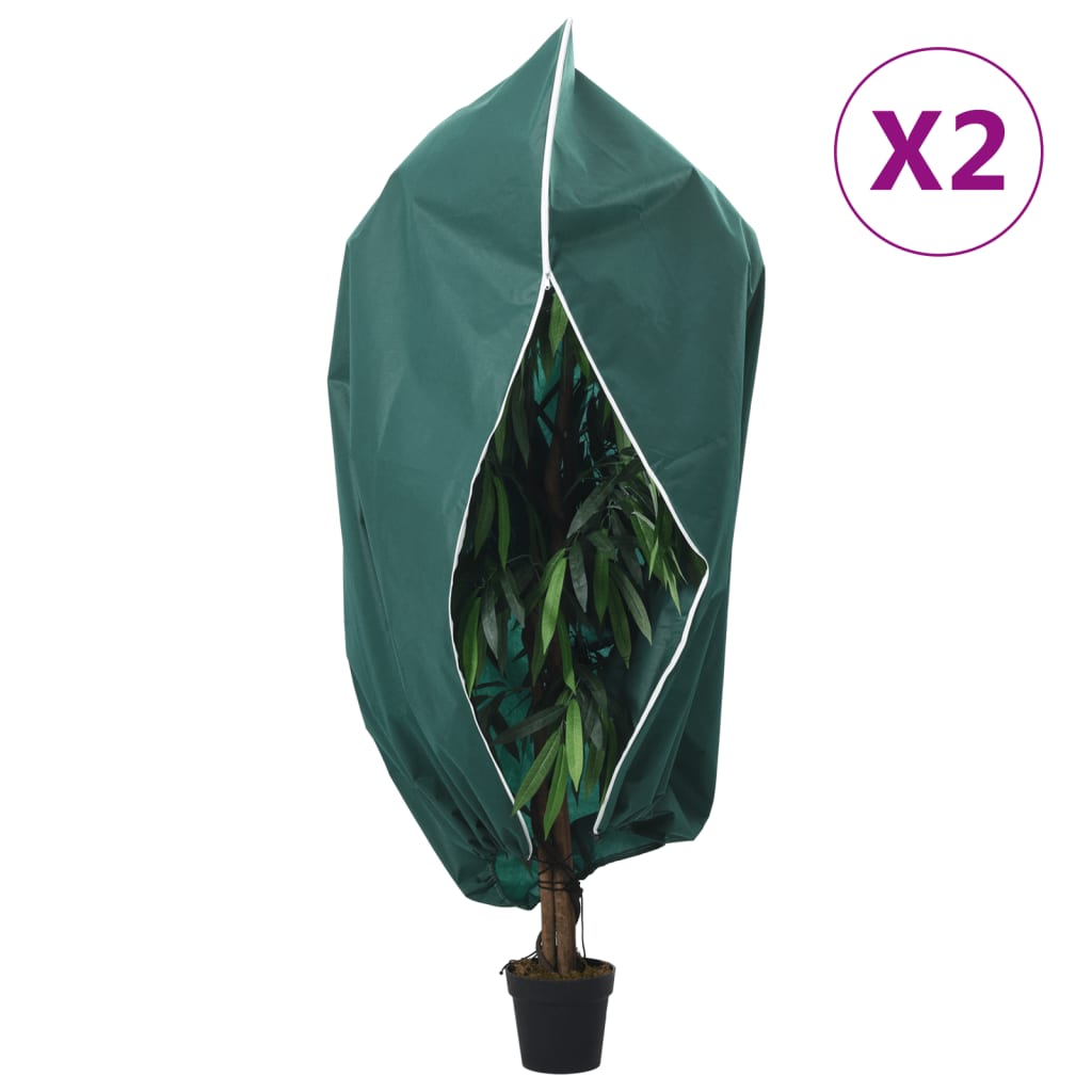 Plantenhoezen met Rits en Trekkoord – 4 Stuks Winterbescherming 3,93 x 3 m - Spotlights shopping
