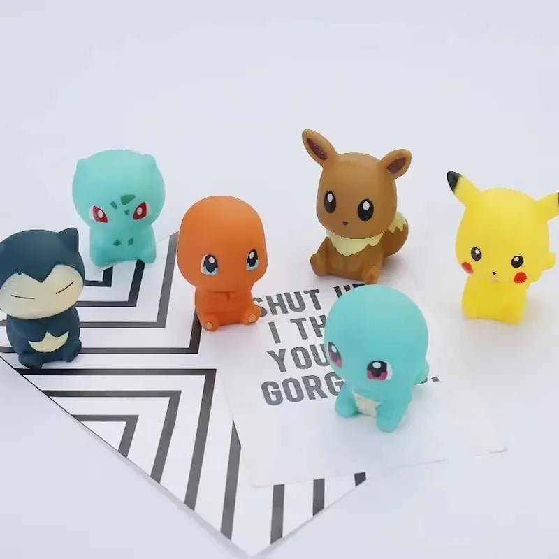 6-delige Pokémon badspeelset met zachte figuren voor kinderen tijdens het badderen
