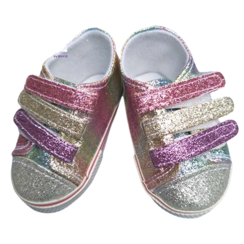 Zomerse poppenschoenen voor 18 inch en 45 cm babypoppen en rebornpoppen