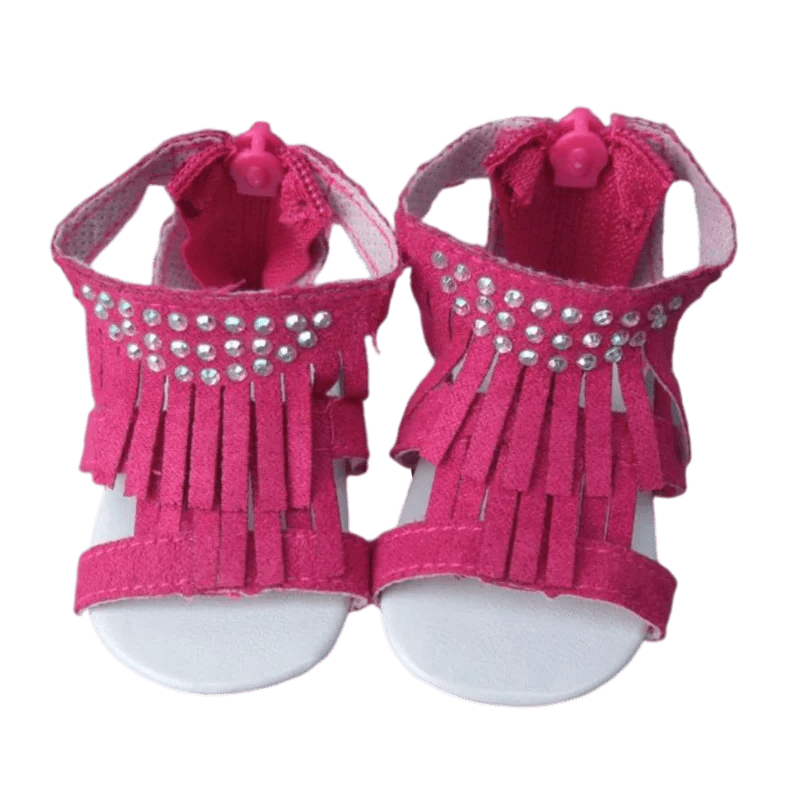 Zomerse poppenschoenen voor 18 inch en 45 cm babypoppen en rebornpoppen