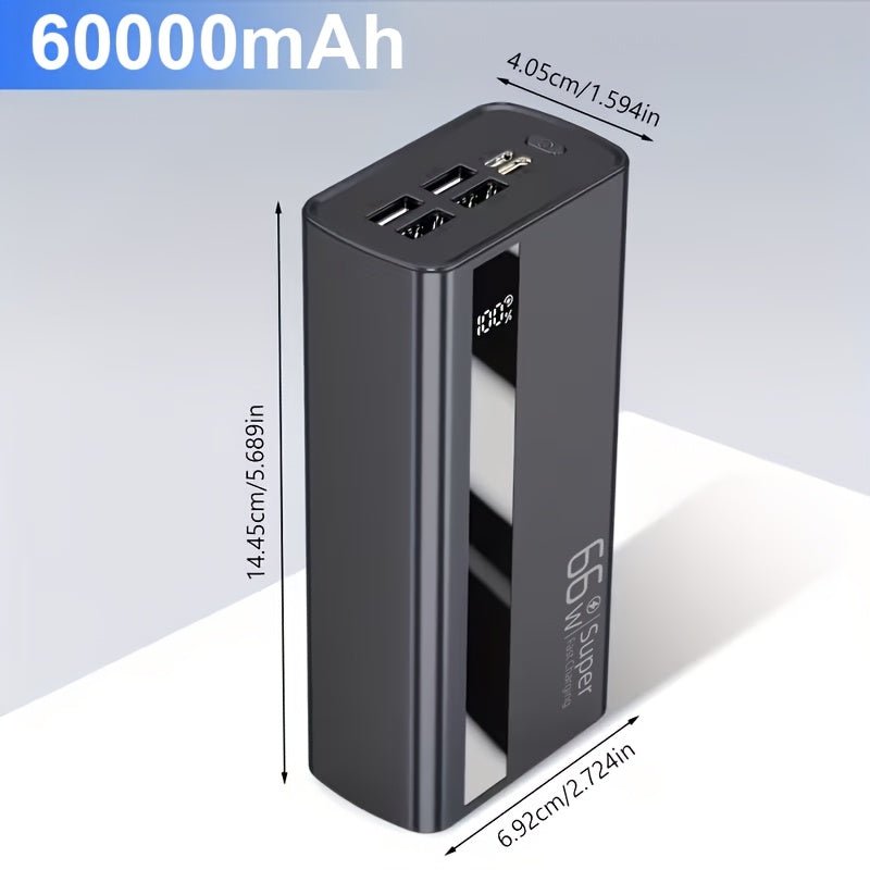 Powerbank 60000mAh 66W – Snelladen met Digitaal Display - Spotlights shopping