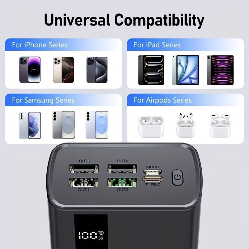 Powerbank 60000mAh 66W – Snelladen met Digitaal Display - Spotlights shopping