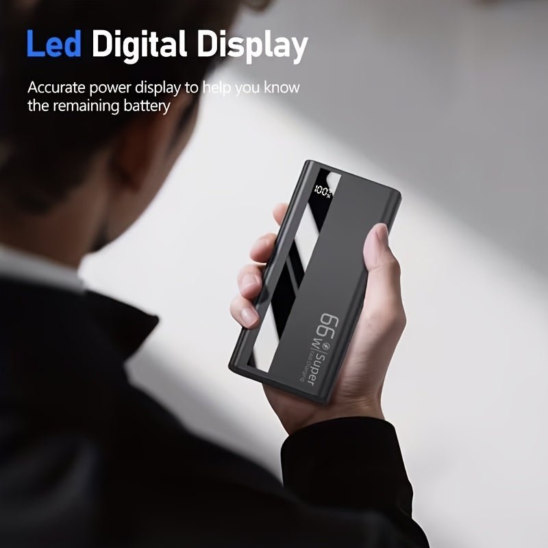 Powerbank 60000mAh 66W – Snelladen met Digitaal Display - Spotlights shopping