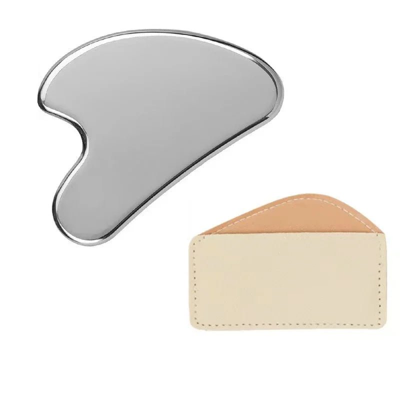 Premium RVS Gua Sha Gezichtsmassage Tool – Roestvrijstalen Face & Eye Massager - Spotlights shopping