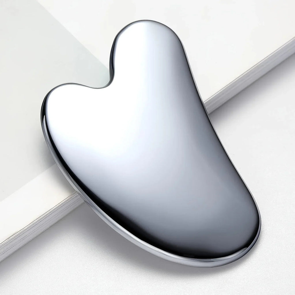 Premium RVS Gua Sha Gezichtsmassage Tool – Roestvrijstalen Face & Eye Massager - Spotlights shopping