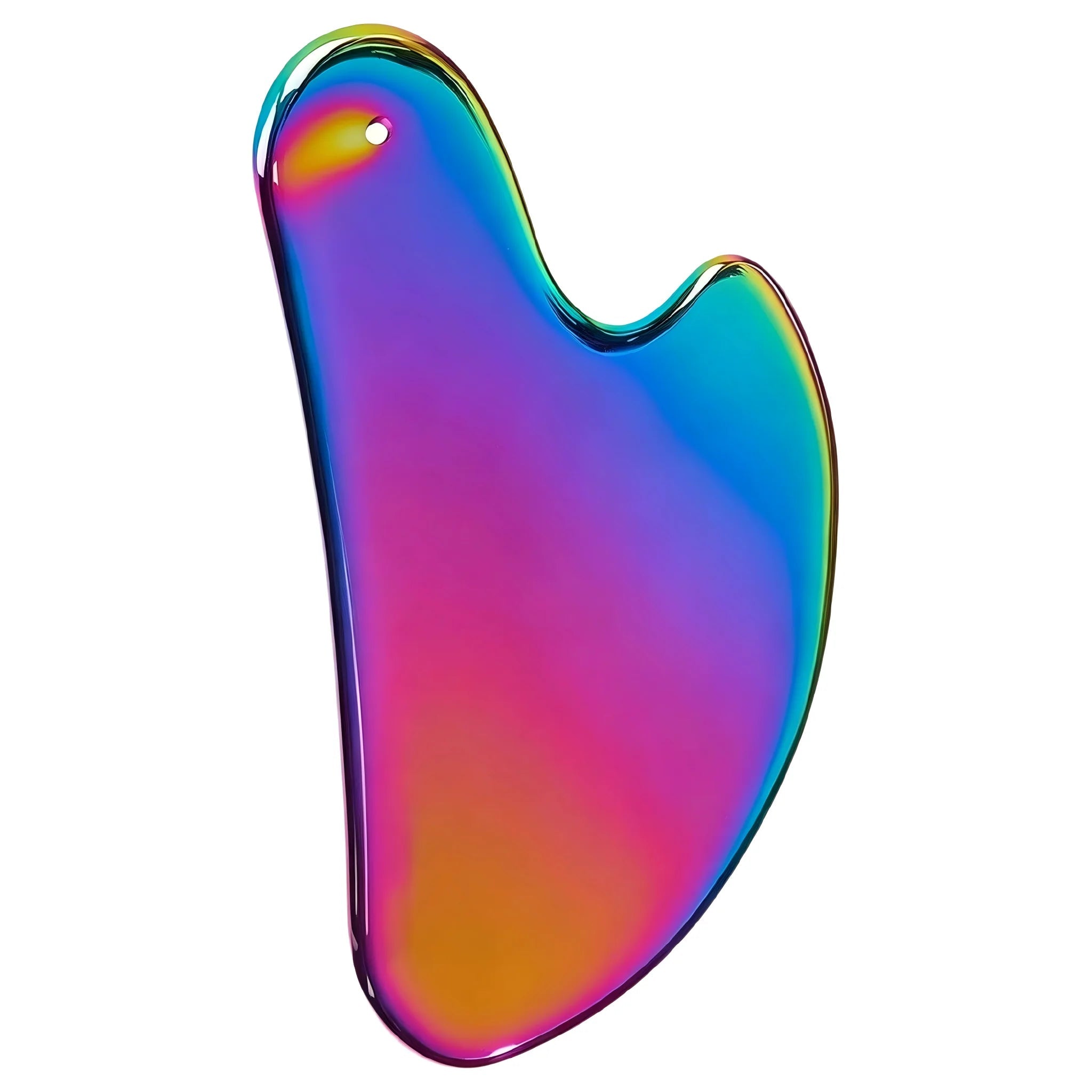 Premium RVS Gua Sha Gezichtsmassage Tool – Zwart, Zilver & Holographic - Spotlights shopping