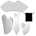 Premium RVS Gua Sha Set 4-delig – Gezichts-, Hals- & Lichaamsmassage Tools - Spotlights shopping