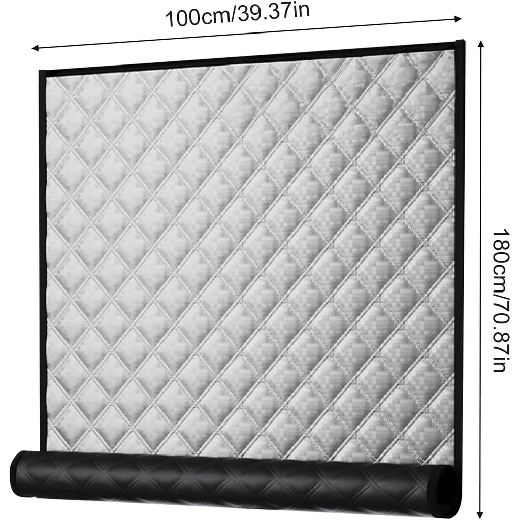 Herbruikbare raam isolatiefolie van 100 x 180 cm voor thermische isolatie van ramen en gebruik bij airconditioners