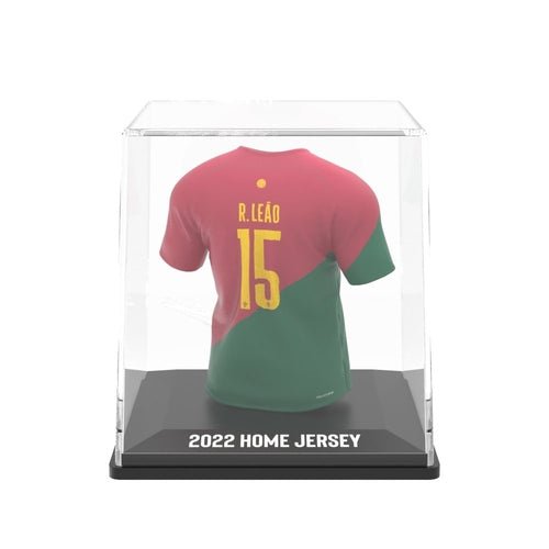 Rafael Leão Portugal My Jersey 2022 mini voetbalshirt met display case en Augmented Reality