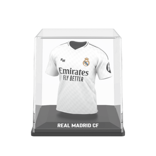Real Madrid CF My Jersey 2024/2025 Home officieel gelicentieerd mini voetbalshirt met display case en Augmented Reality