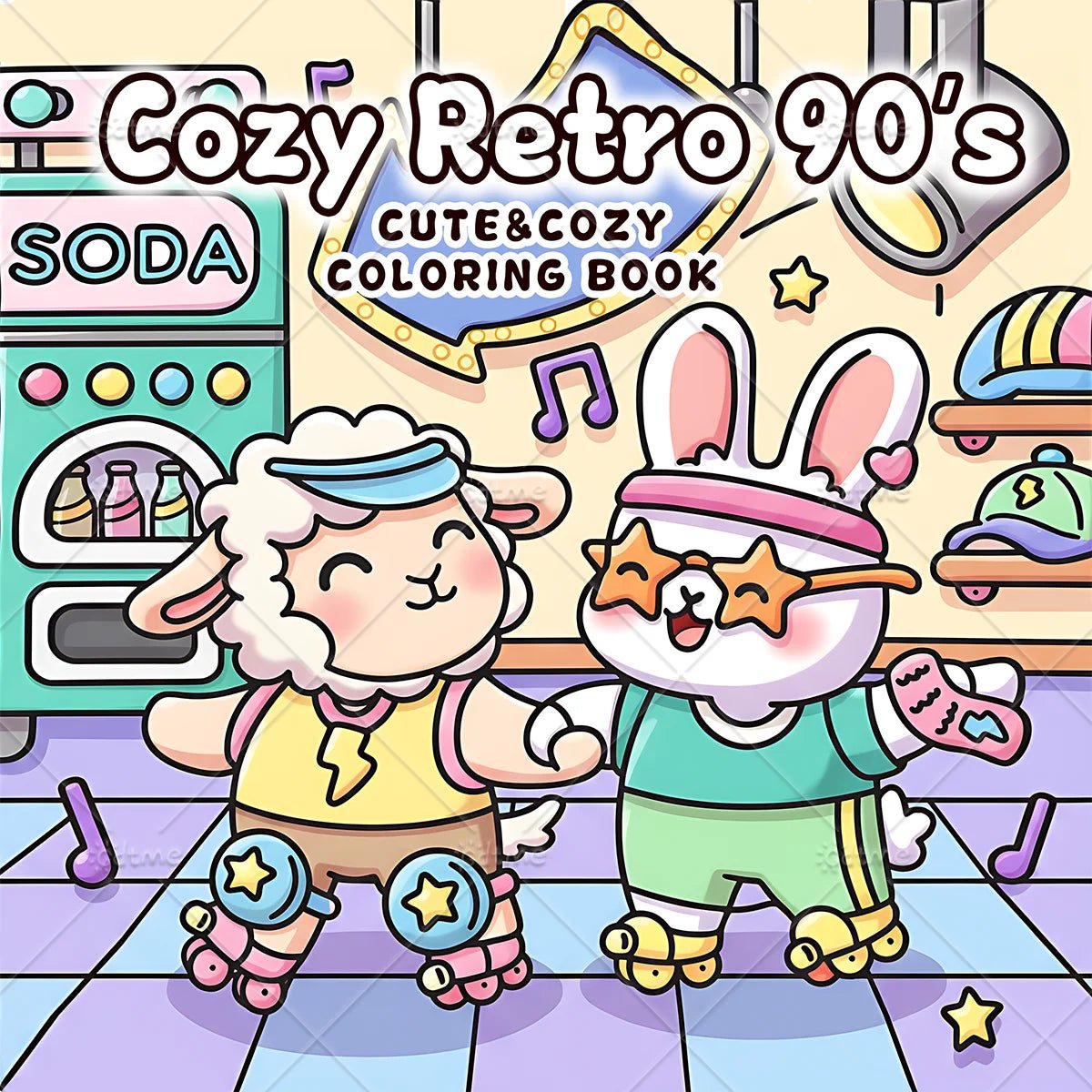 Retro Jaren 90 Kleurboek voor Volwassenen – Cozy & Eenvoudig - Spotlights shopping
