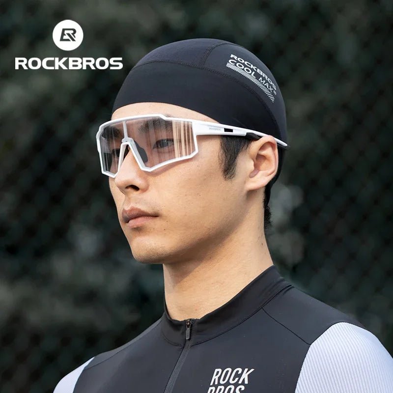 ROCKBROS Cycling Cap Breathable Quick-drying Helmet Hat Inner Cap UPF50 Sun Protection Sports Running Cap Summer Motorcycle Hats - Spotlights shopping