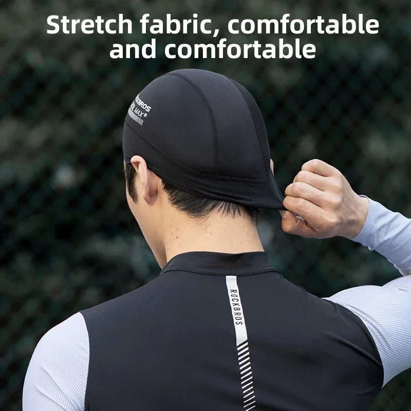 ROCKBROS Cycling Cap Breathable Quick-drying Helmet Hat Inner Cap UPF50 Sun Protection Sports Running Cap Summer Motorcycle Hats - Spotlights shopping