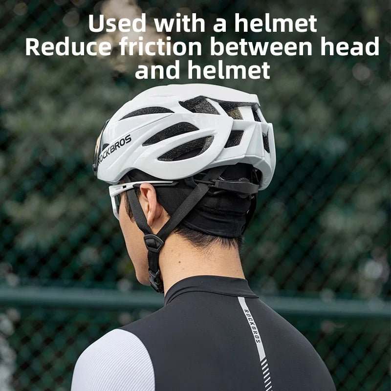ROCKBROS Cycling Cap Breathable Quick-drying Helmet Hat Inner Cap UPF50 Sun Protection Sports Running Cap Summer Motorcycle Hats - Spotlights shopping