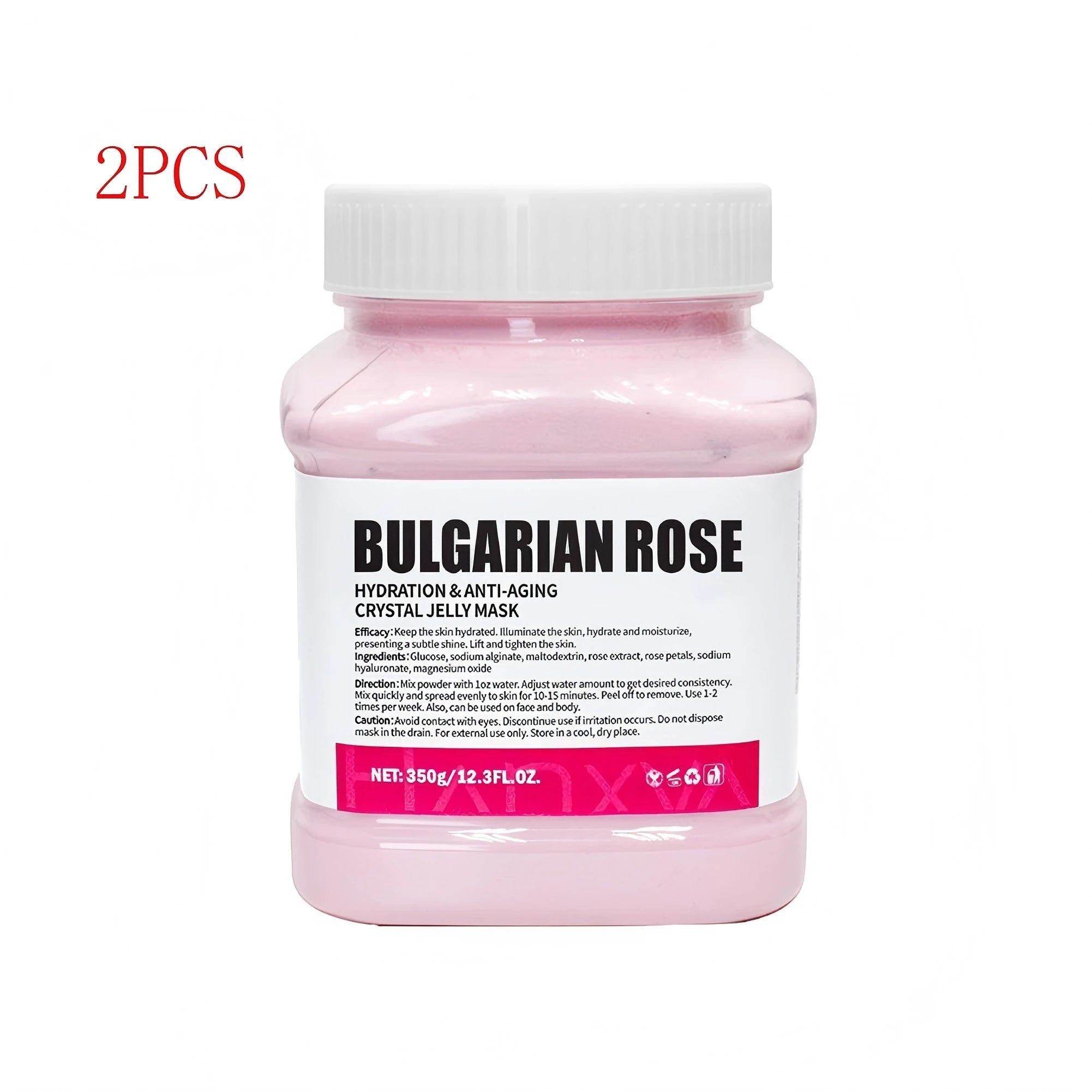 Rose Hydro Jelly Mask 350 gram hydraterend peel-off gezichtsmasker in poedervorm
