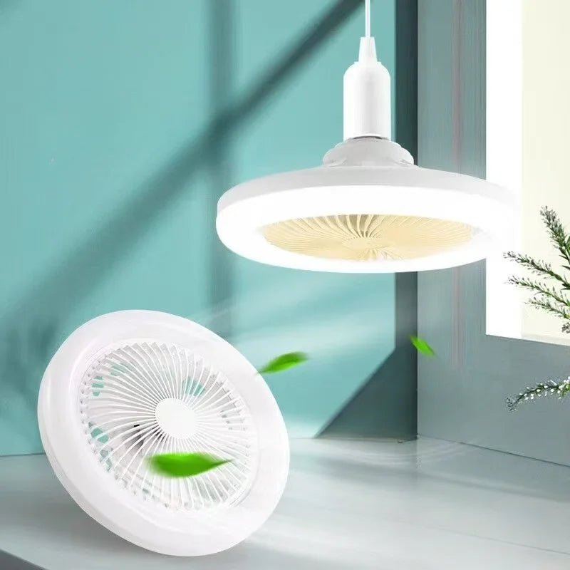 Plafondventilator met LED-verlichting en afstandsbediening voor E27-fitting