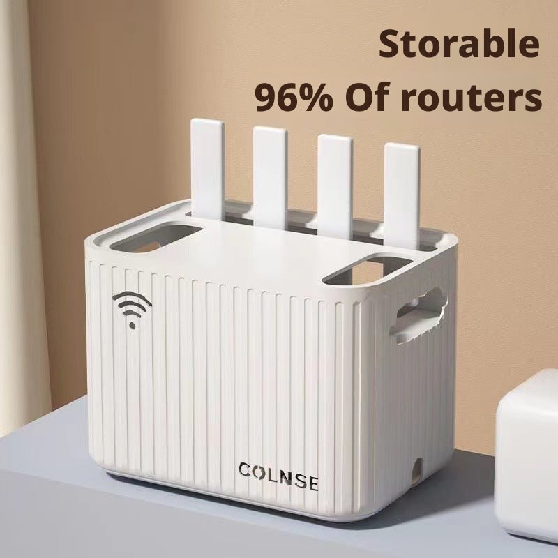 Witte router opbergbox voor wifi-router, modem en kabelmanagement