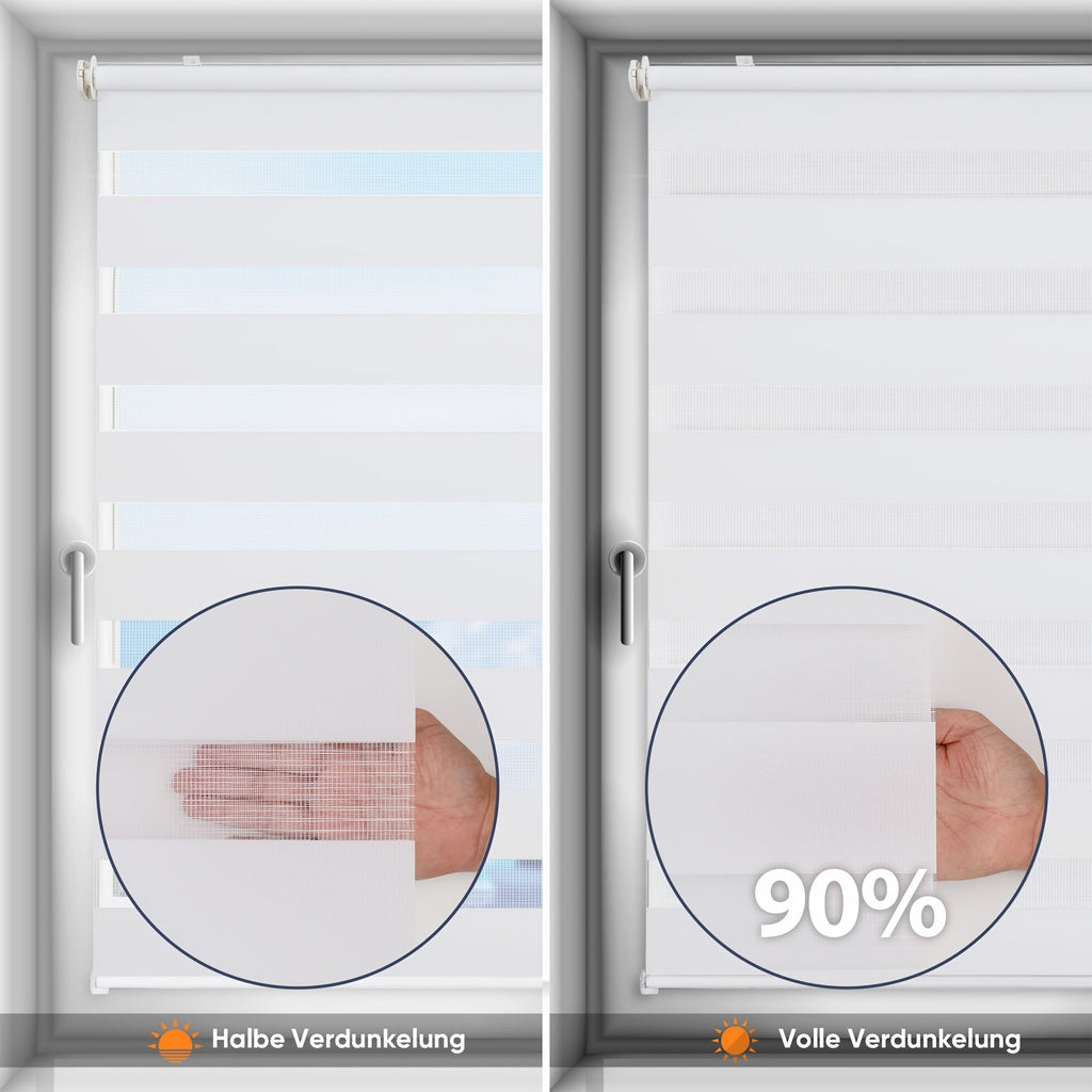 Sekey Duo Rolgordijn Zonder Boren – Clip-On Montage - Spotlights shopping