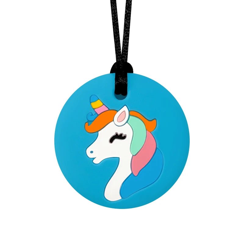 Sensorische unicorn kauwketting van BPA-vrij siliconen voor kinderen