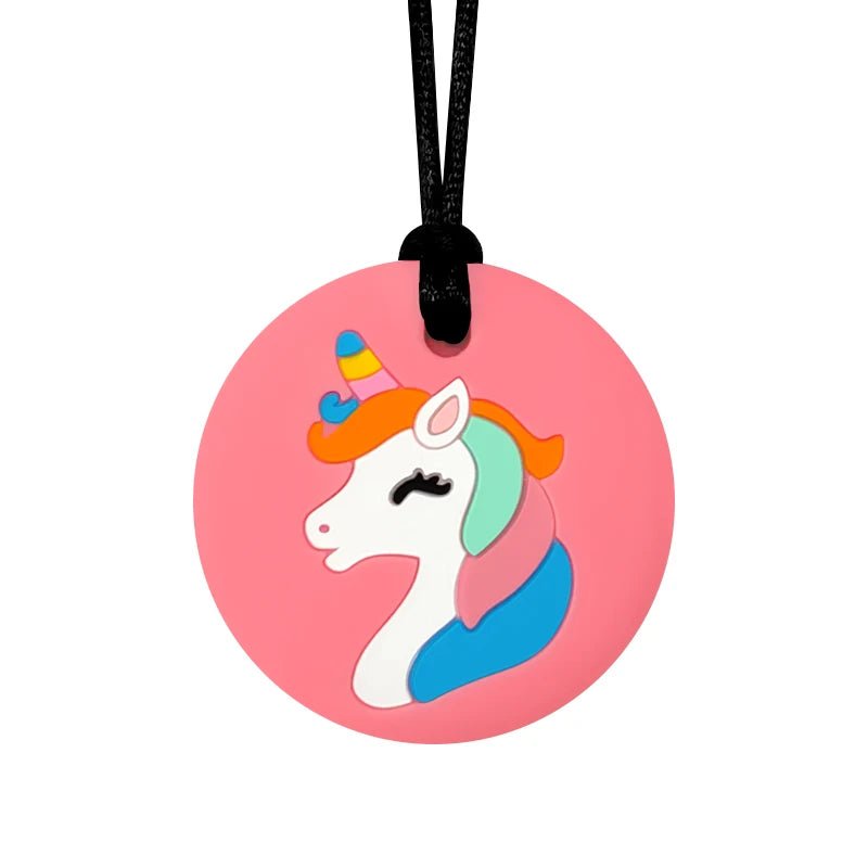 Sensorische unicorn kauwketting van BPA-vrij siliconen voor kinderen
