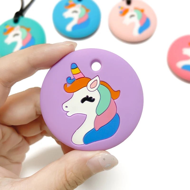 Sensorische unicorn kauwketting van BPA-vrij siliconen voor kinderen